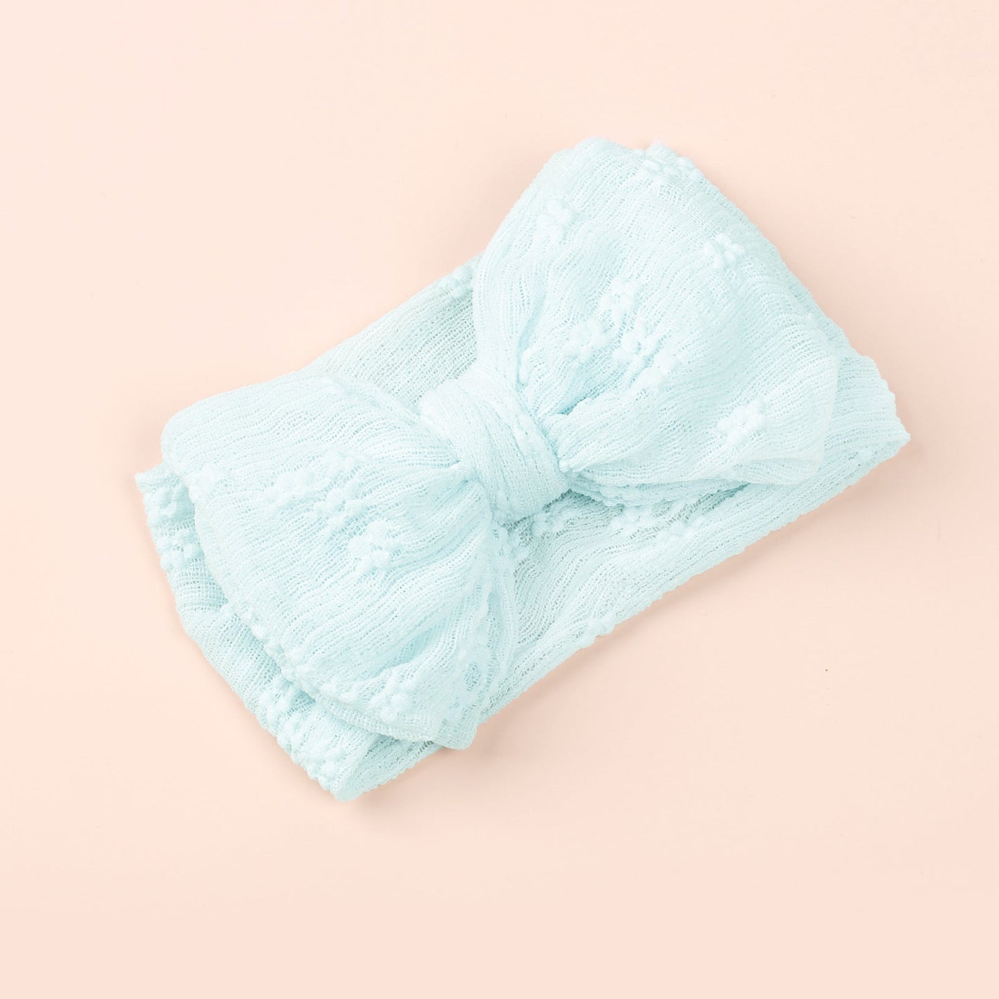 Baby Various Color Bow Tie Patched Design Elastic Headbands-7