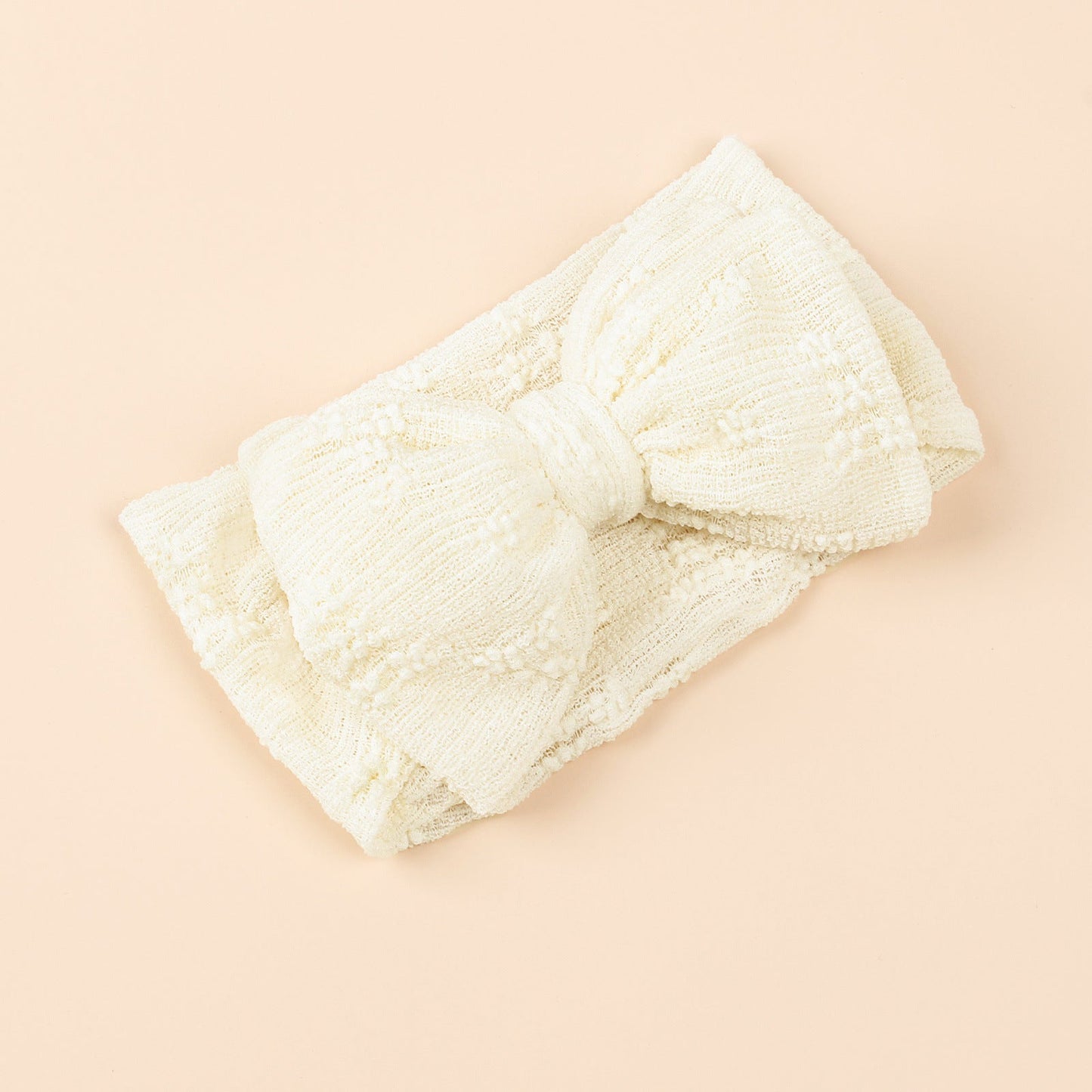 Baby Various Color Bow Tie Patched Design Elastic Headbands-5