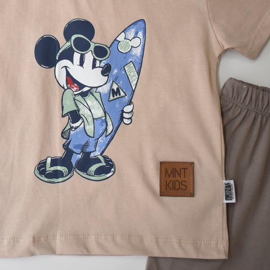 Surfer Mouse Casual Short Set-1