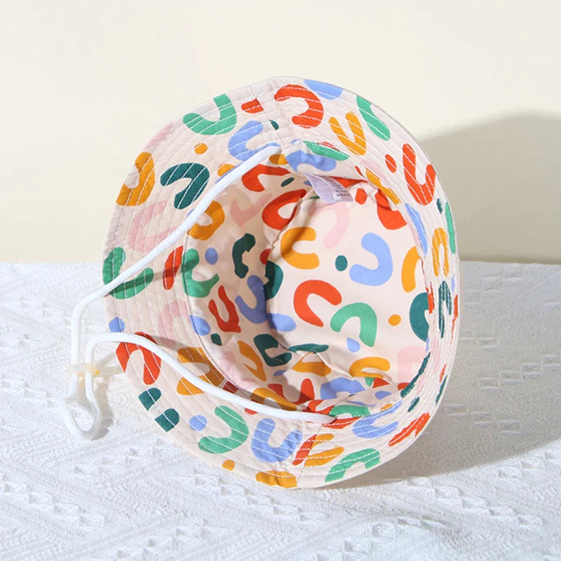 Embroidered Double Sided Baby Bucket Hat for Children-3