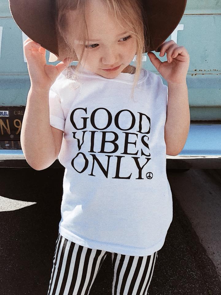 Good Vibes Only - Kid's + Toddler Onesies and Tees-2