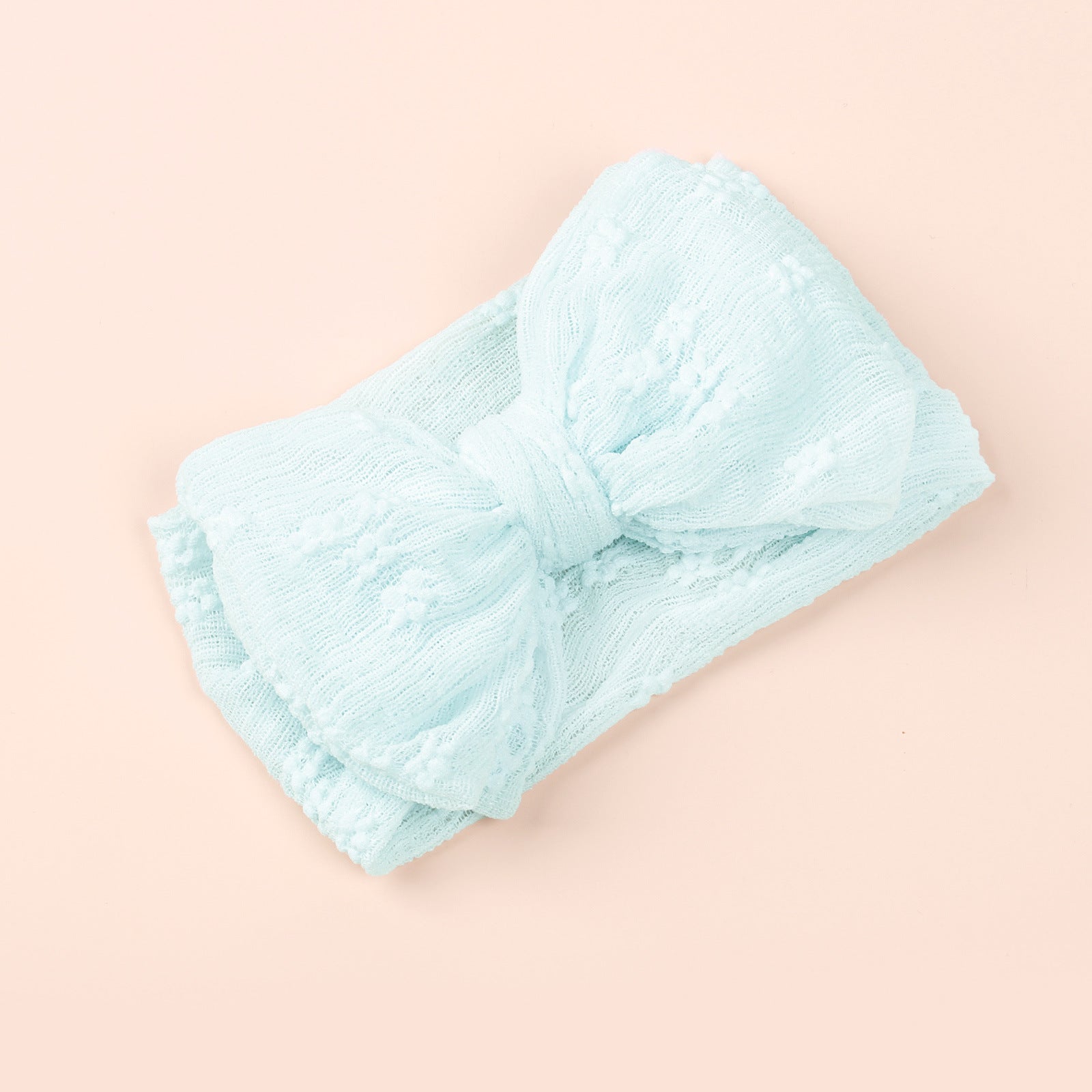 Baby Various Color Bow Tie Patched Design Elastic Headbands-7
